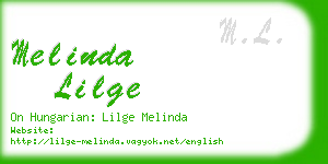 melinda lilge business card